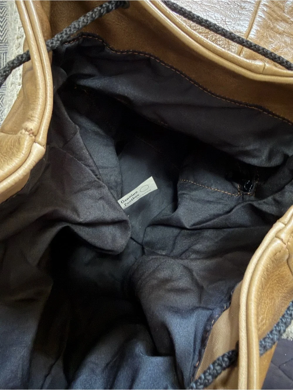 Tan Leather Backpack – Classic Everyday Bag